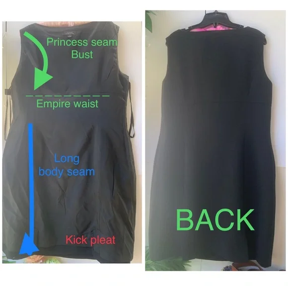 5 ⭐️TAHARI x Larry Levin 🔝 Style& Quality, Empire Waist princess seams - Picture 5 of 16